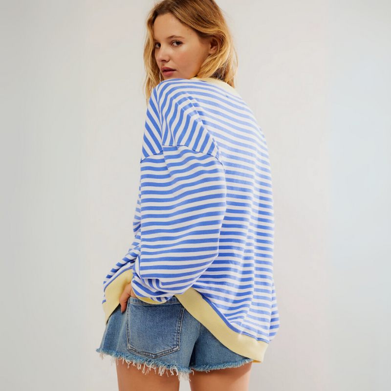 Women's Striped Sweater for Everyday Wear