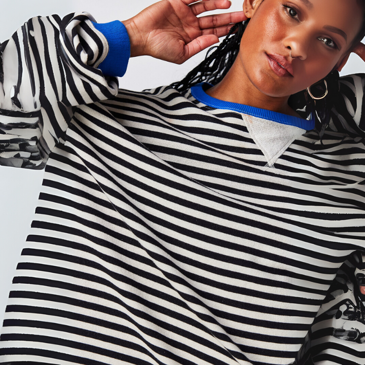 Women's Striped Sweater for Everyday Wear