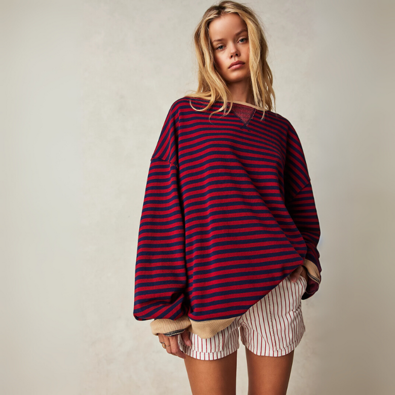 Women's Striped Sweater for Everyday Wear