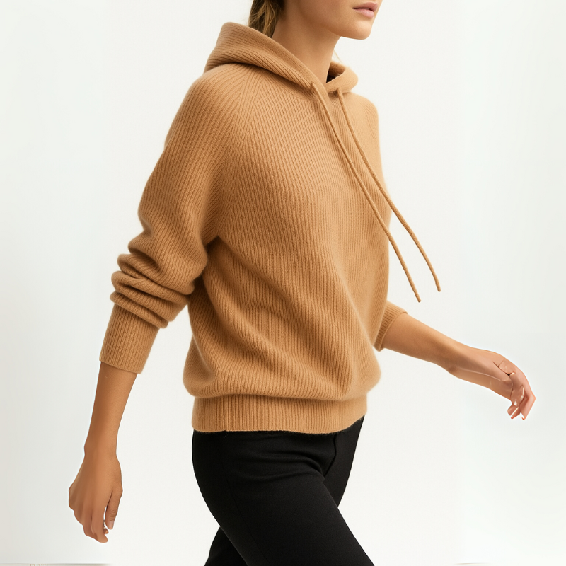 Women's Sweatshirt Hoodie Style with Adjustable Strings