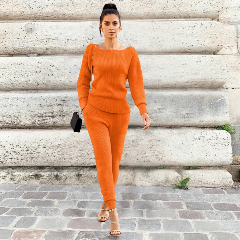 Women's Sweatsuit Set Knitted Loungewear