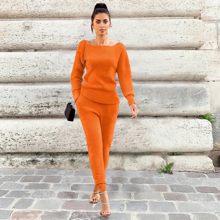 Women's Sweatsuit Set Knitted Loungewear