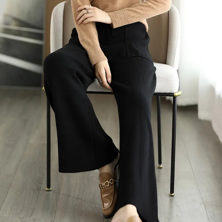 Women's Tailored Office Pants with Big Front Pockets