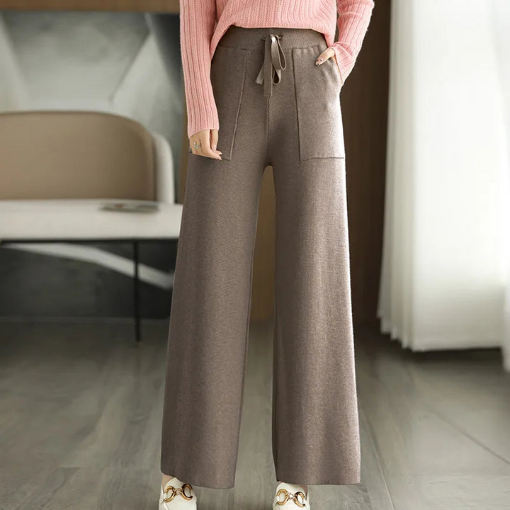 Women's Tailored Office Pants with Big Front Pockets