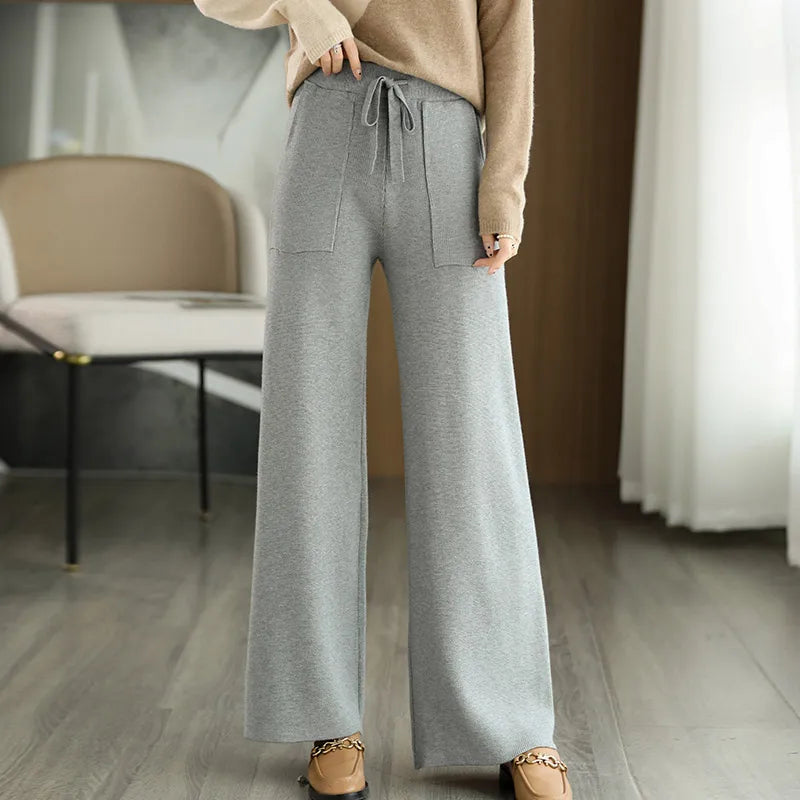 Women's Tailored Office Pants with Big Front Pockets