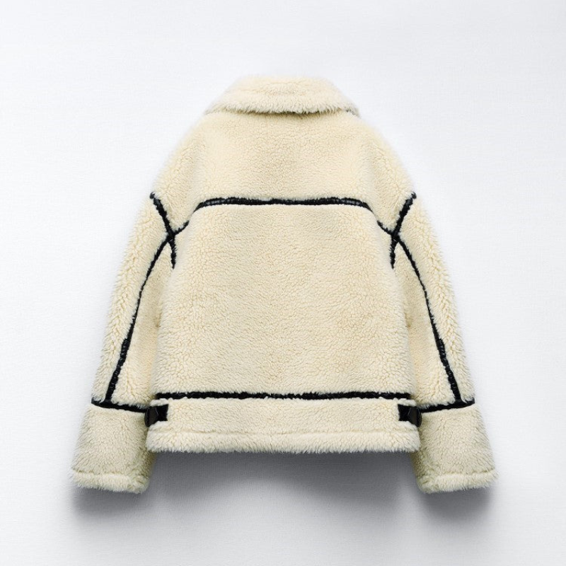 Women's Teddy Jacket – Faux Fur Winter Coat, Stylish Outerwear