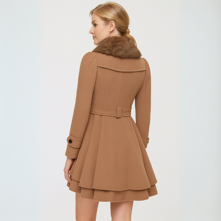 Women's Trench Coat Double-Breasted Dress Style