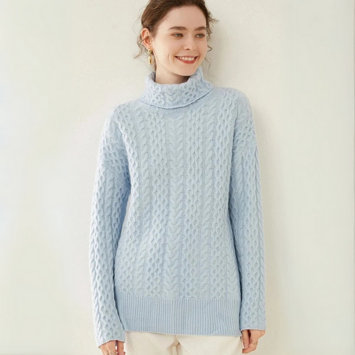 Women's Turtleneck Minimalist Sweater for All Occasions