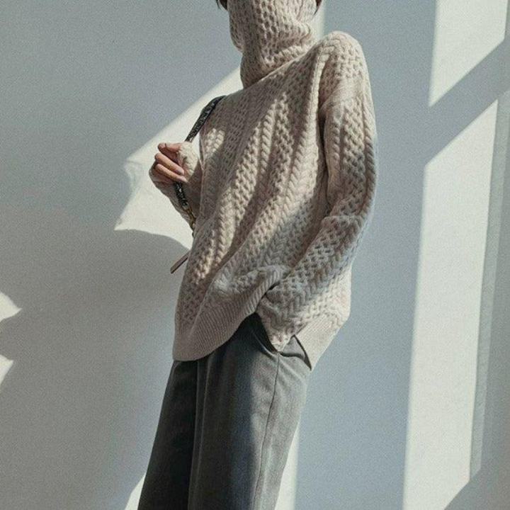 Women's Turtleneck Minimalist Sweater for All Occasions