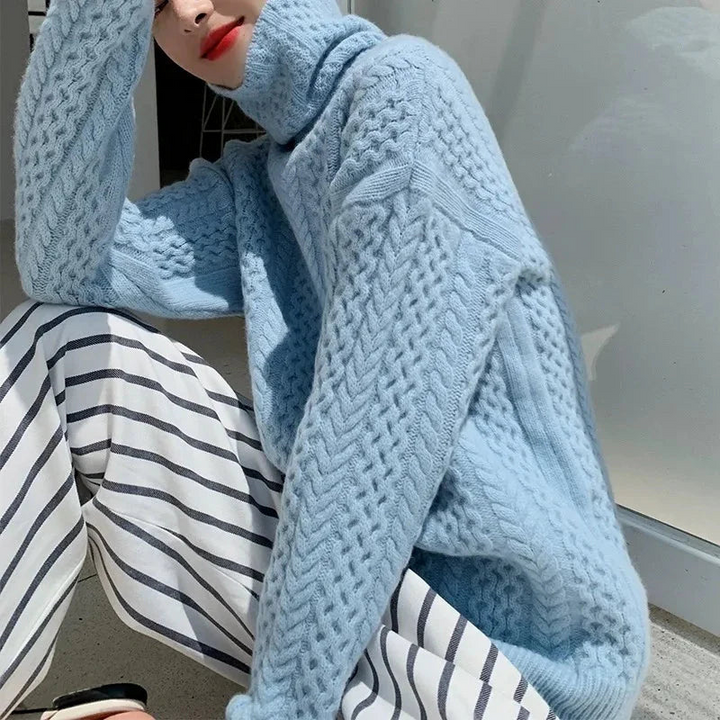 Women's Turtleneck Minimalist Sweater for All Occasions