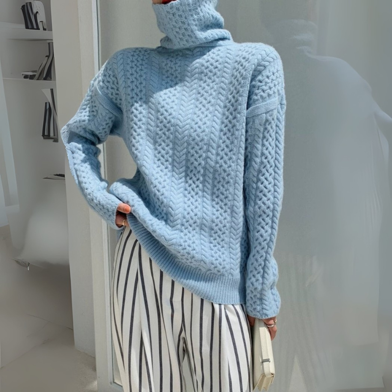 Women's Turtleneck Minimalist Sweater for All Occasions