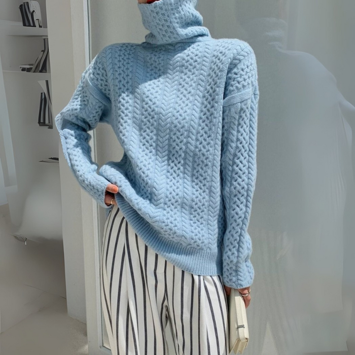 Women's Turtleneck Minimalist Sweater for All Occasions