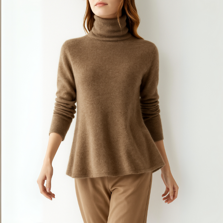 Women's Turtleneck Sweater Cashmere Style