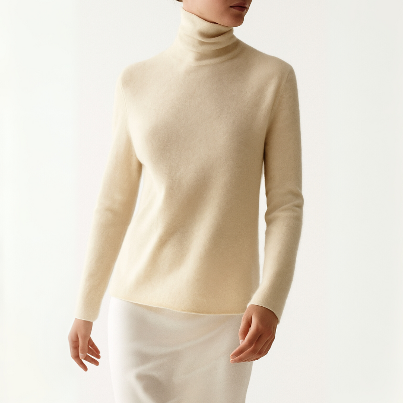 Women's Turtleneck Sweater Cashmere Style