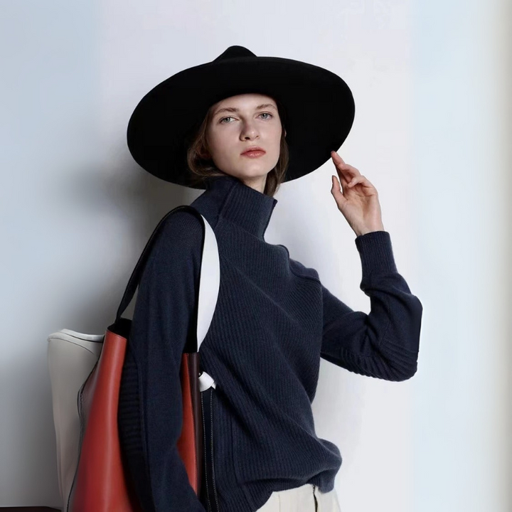 Women's Turtleneck Sweater for Autumn Winter Fashion