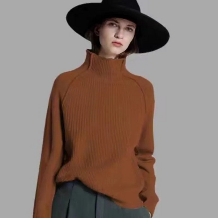 Women's Turtleneck Sweater for Autumn Winter Fashion