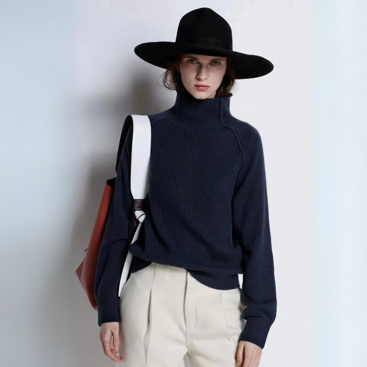 Women's Turtleneck Sweater for Autumn Winter Fashion