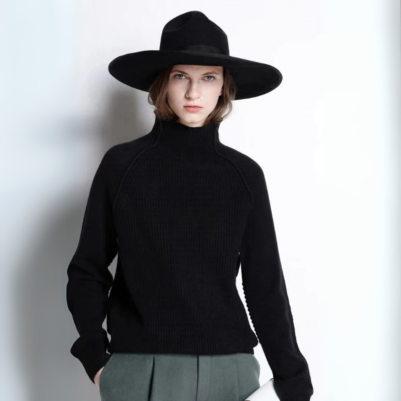 Women's Turtleneck Sweater for Autumn Winter Fashion