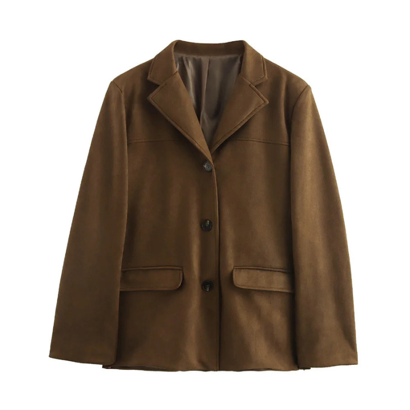 Women's Vintage Suede Jacket – Chic Autumn & Winter Style