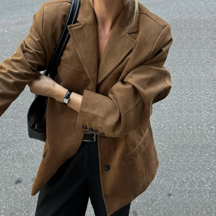 Women's Vintage Suede Jacket – Chic Autumn & Winter Style