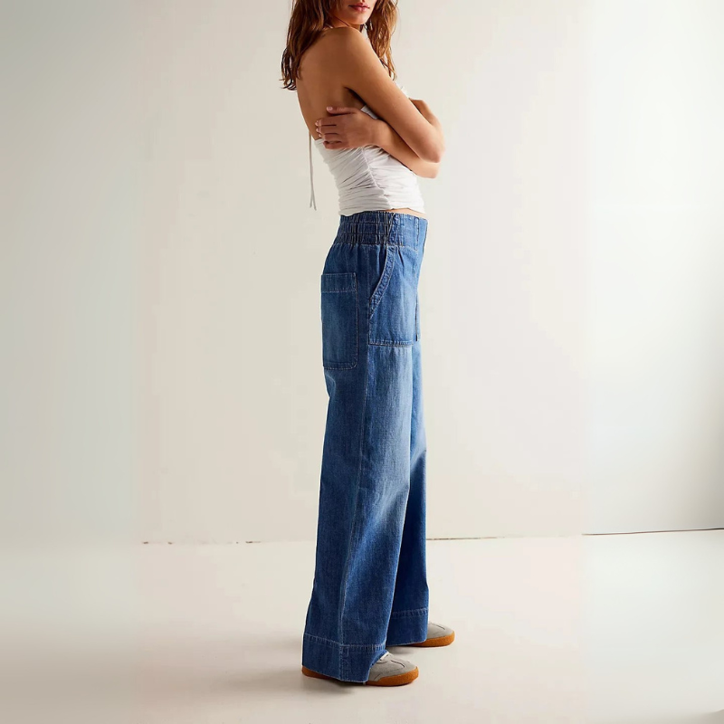 Women's Wide Leg Denim Baggy Jeans for Everyday Style