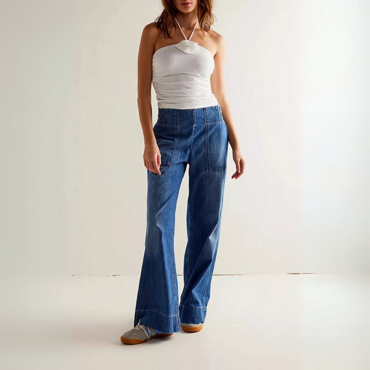 Women's Wide Leg Denim Baggy Jeans for Everyday Style
