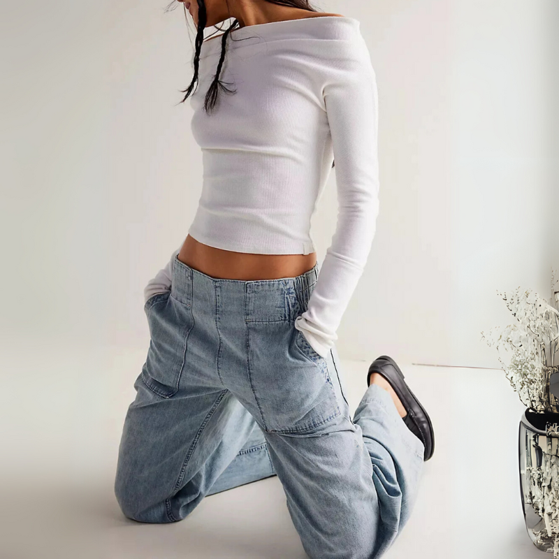 Women's Wide Leg Denim Baggy Jeans for Everyday Style