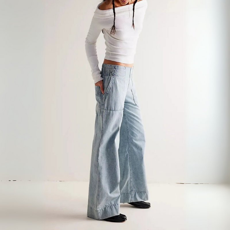 Women's Wide Leg Denim Baggy Jeans for Everyday Style
