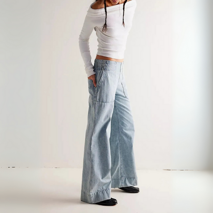 Women's Wide Leg Denim Baggy Jeans for Everyday Style