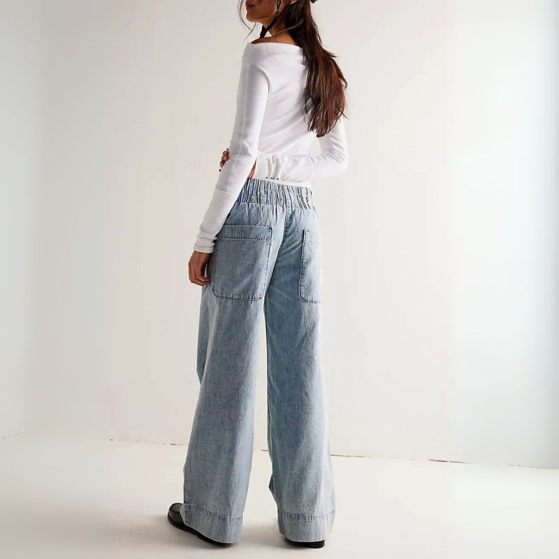 Women's Wide Leg Denim Baggy Jeans for Everyday Style