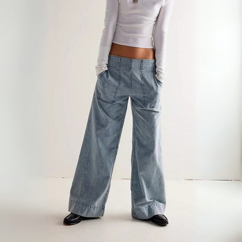 Women's Wide Leg Denim Baggy Jeans for Everyday Style