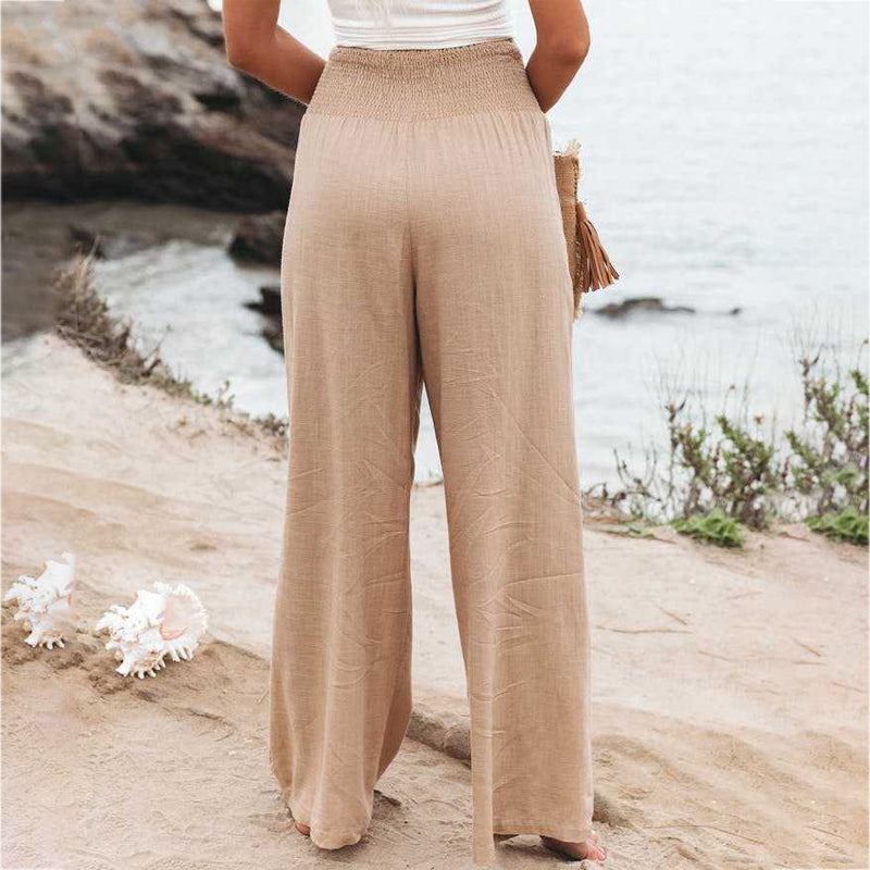Women's Wide Leg Palazzo Pants - Stylish Trousers for Everyday Wear