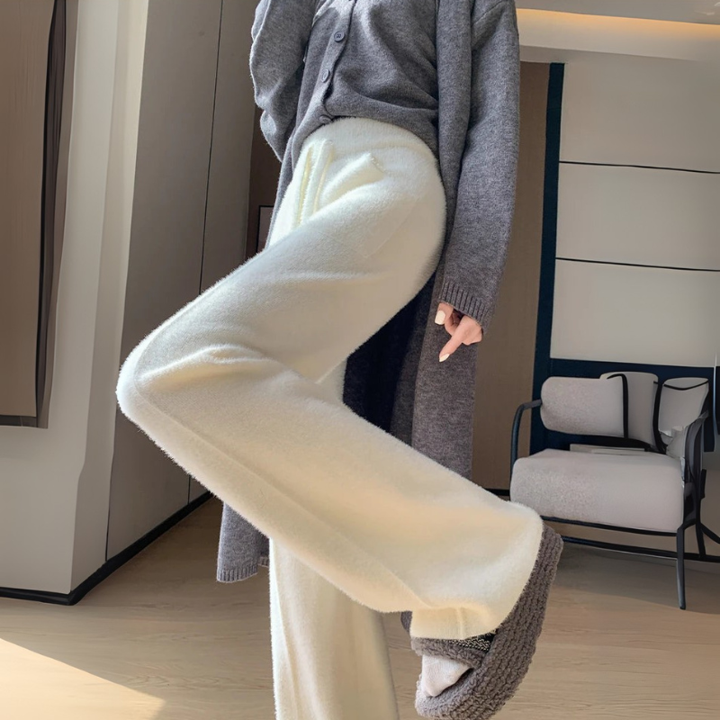 Women's Wide Leg Pants with Adjustable Drawstring