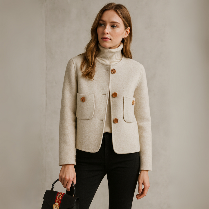 Women’s Wool Coat Retro Inspired Tailored Jacket