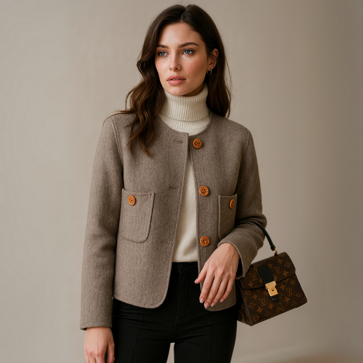 Women’s Wool Coat Retro Inspired Tailored Jacket