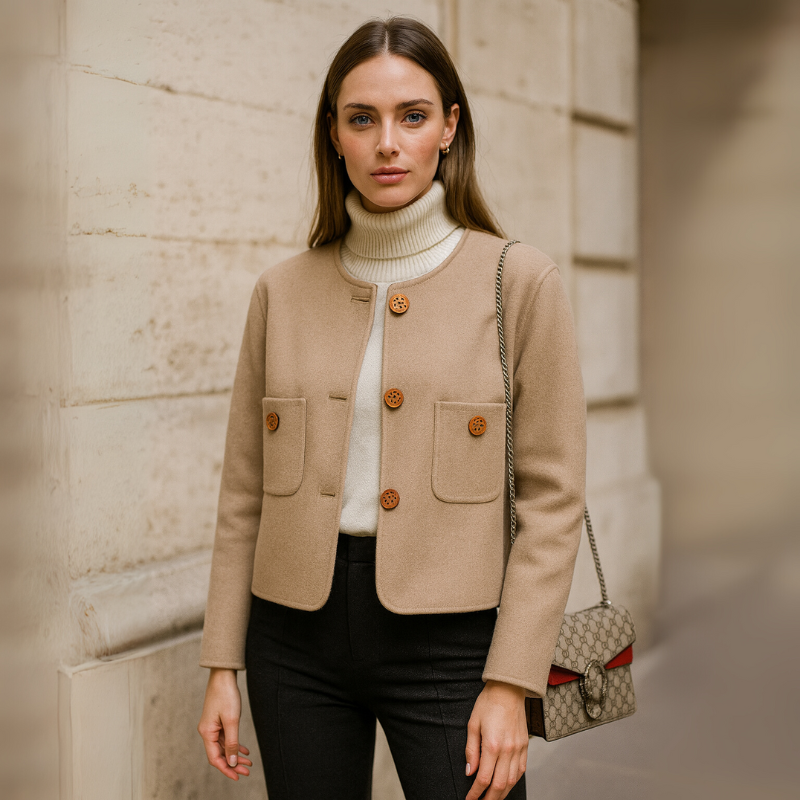 Women’s Wool Coat Retro Inspired Tailored Jacket