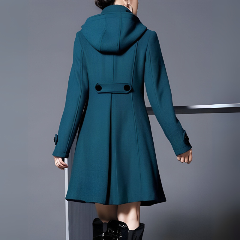Women's Wool Trench Coat – Elegant Winter Coat for Any Occasion