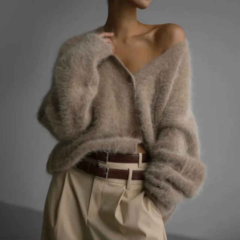 Women's Cardigan Sweater Knit Layering Piece for Relaxed Style 0