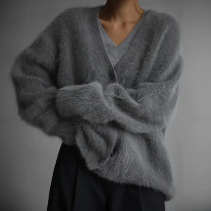 Women's Cardigan Sweater Knit Layering Piece for Relaxed Style 2