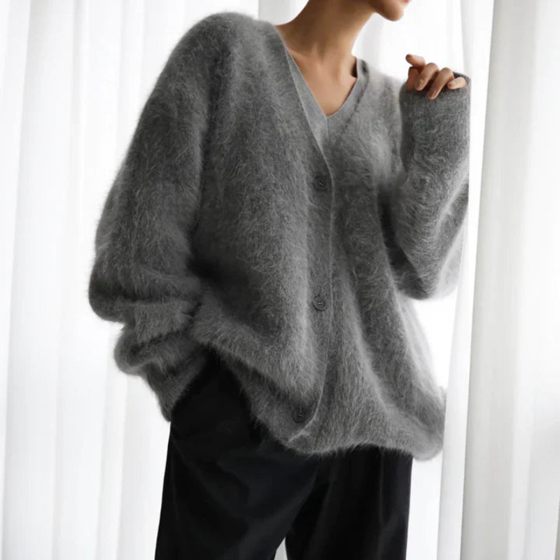 Women's Cardigan Sweater Knit Layering Piece for Relaxed Style 4