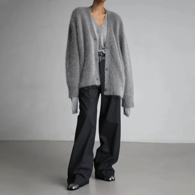 Women's Cardigan Sweater Knit Layering Piece for Relaxed Style 5