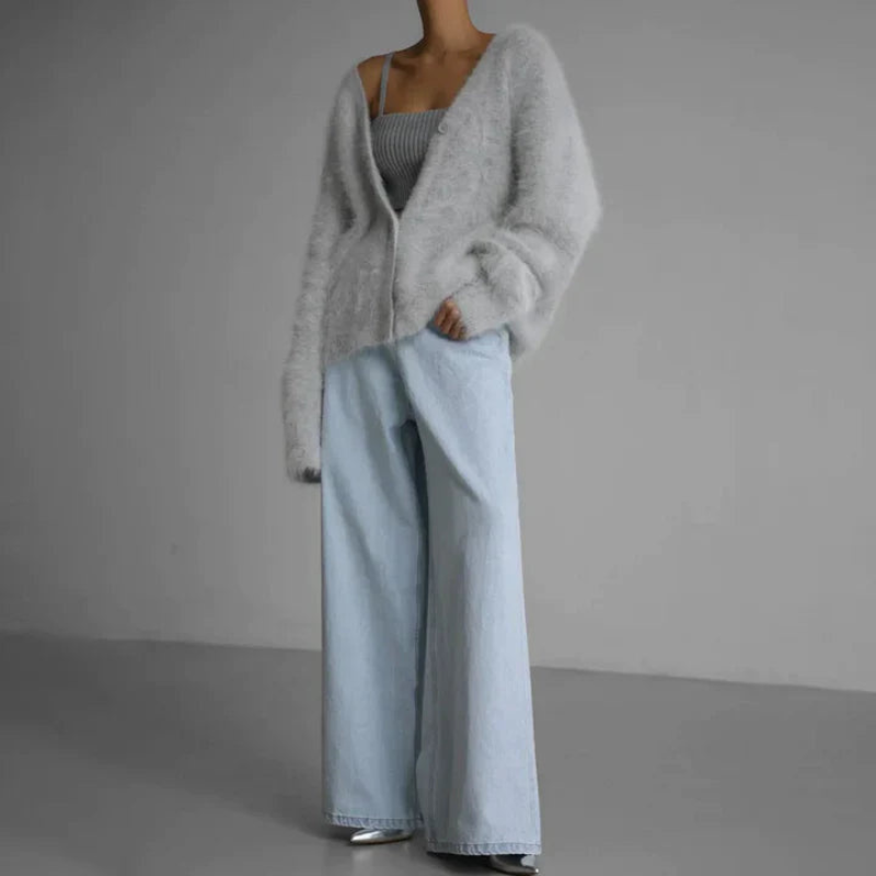 Women's Cardigan Sweater Knit Layering Piece for Relaxed Style 6