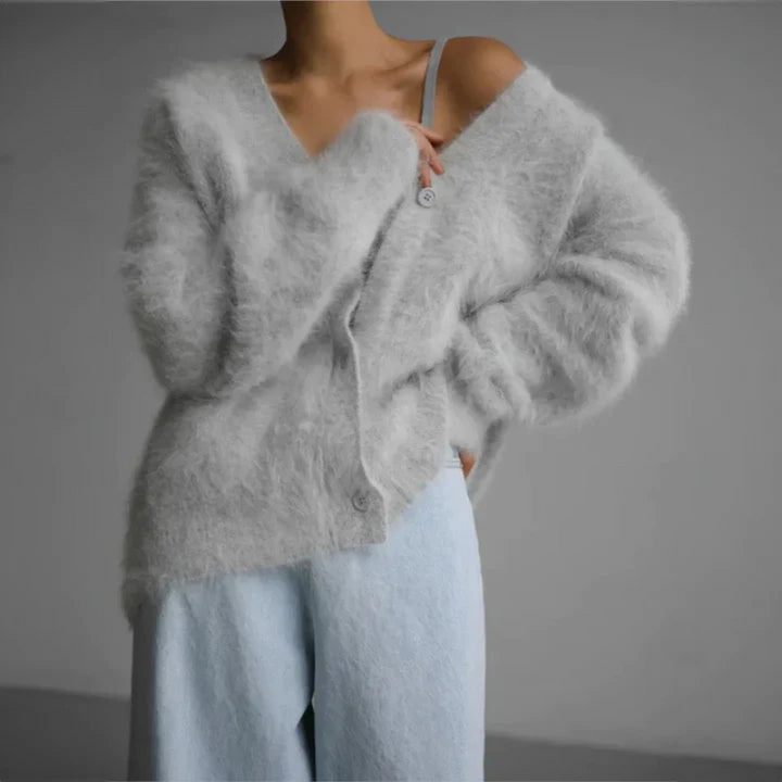 Women's Cardigan Sweater Knit Layering Piece for Relaxed Style 8