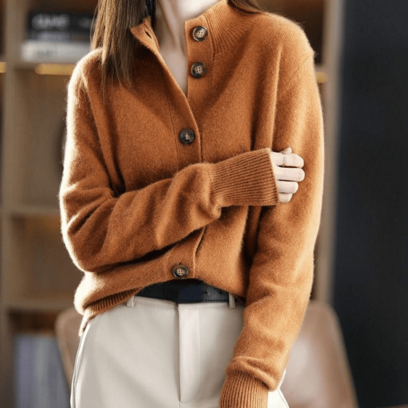 Women's Cashmere Cardigan Sweater for Stylish Layering 4