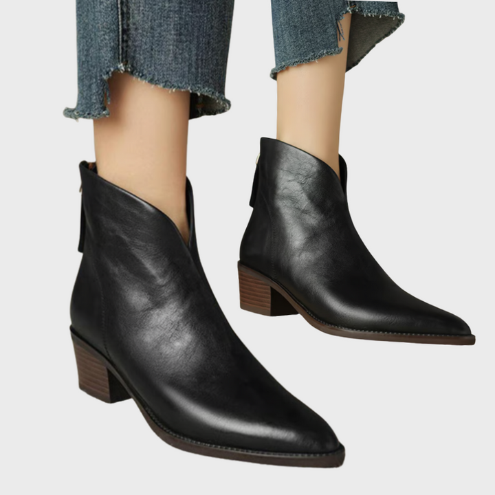 Women’s Casual Ankle Boots - Block Heel