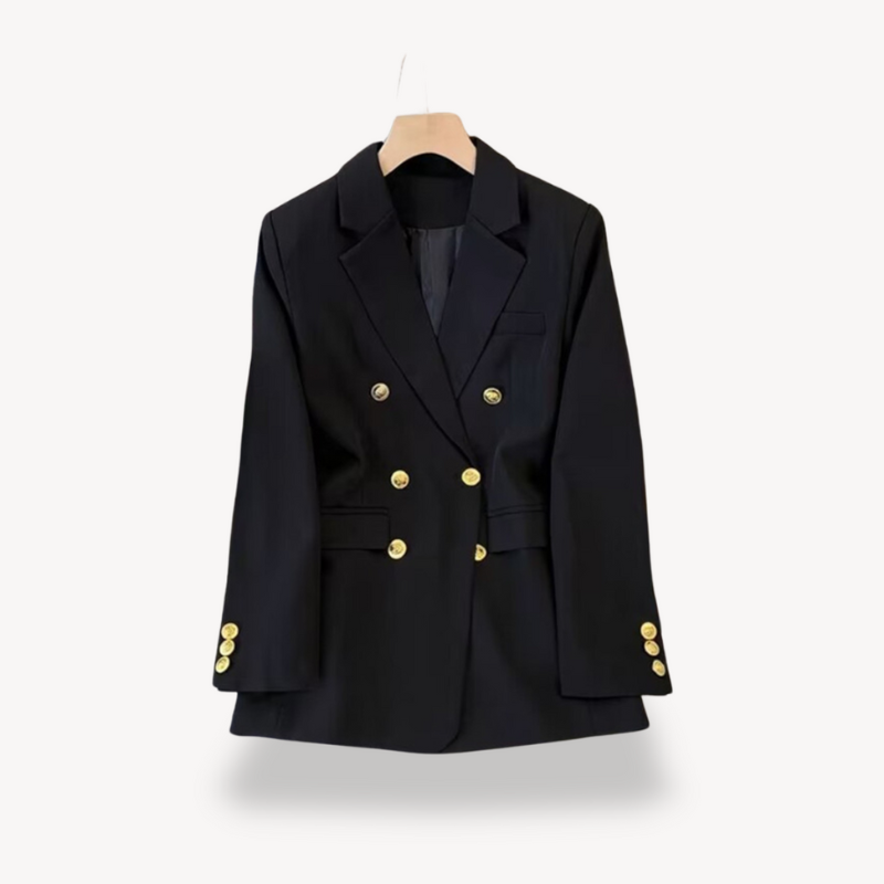 Women's Double-Breasted Blazer - Elegance and Versatile Styling 1