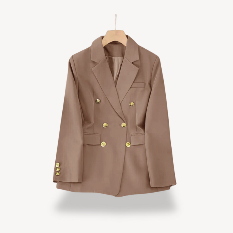 Women's Double-Breasted Blazer - Elegance and Versatile Styling 4
