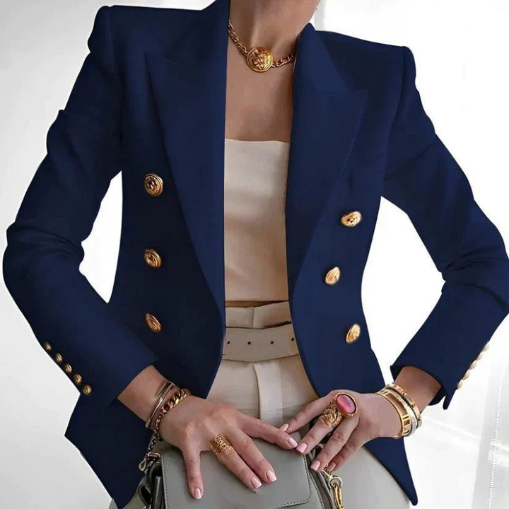 Women's Double-Breasted Blazer Stylish for Professional or Casual Wear 3