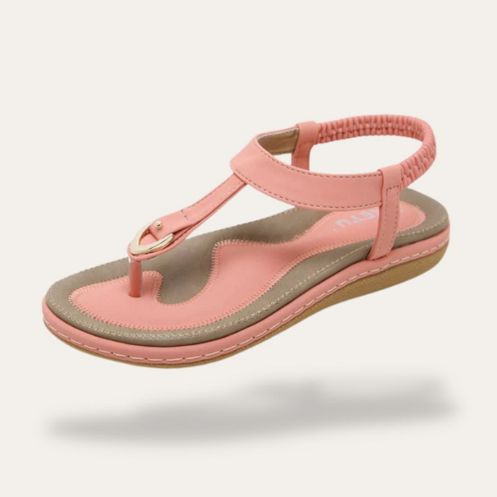 Women's Elastic T-Strap Sandals