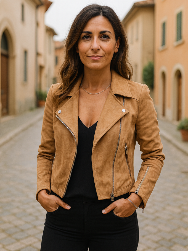 Women's Leather Biker Stylish Jacket for Modern Fashion